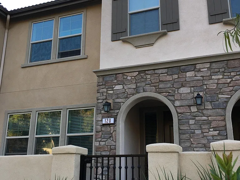 This is the townhouse from the front.