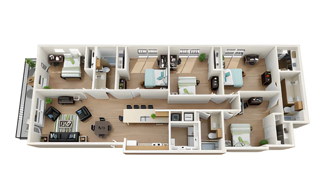 Floor plan 5X3