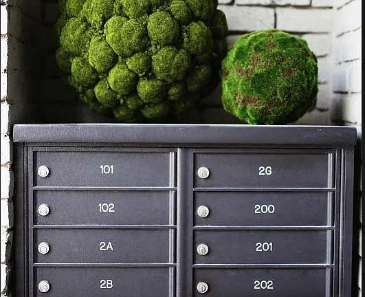 Tenant Mailboxes at front