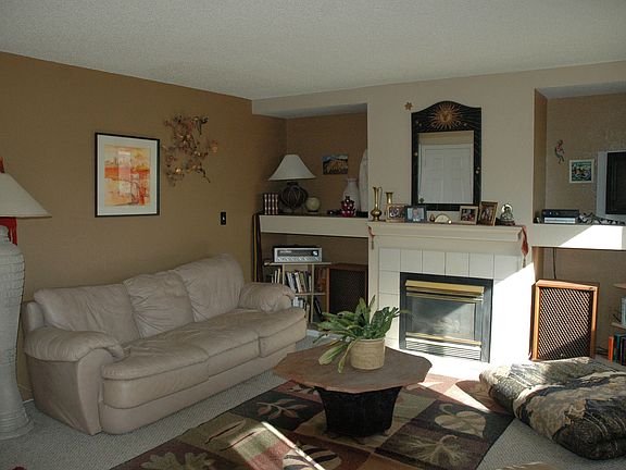 Den with Cozy Fireplace