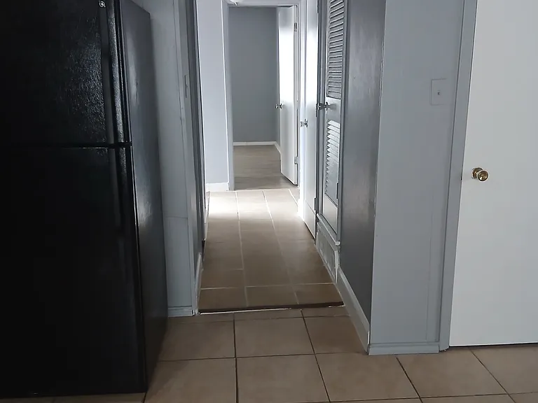 Hallway from front door to Kitchen Dining are
