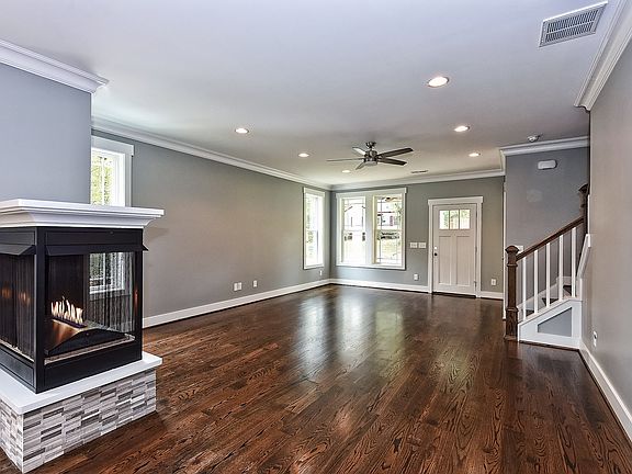 See-thru gas fireplace