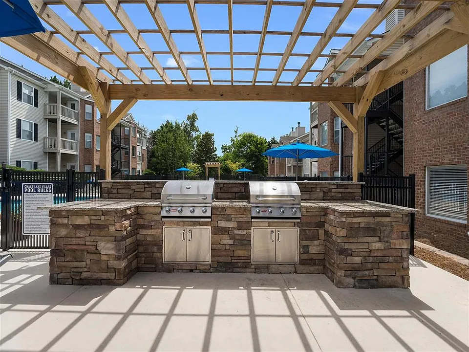 Outdoor grilling area