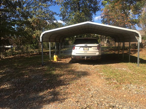 Carport next to drive