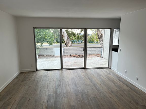Living room with view to patio.