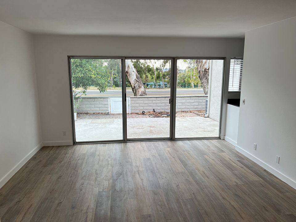 Living room with view to patio.