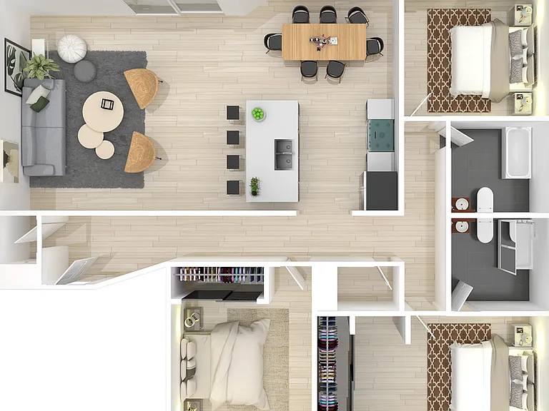 3 Bedroom 3 Bedroom