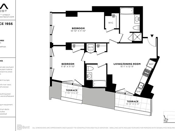 2nd image of 625 W 57th St APT 1956