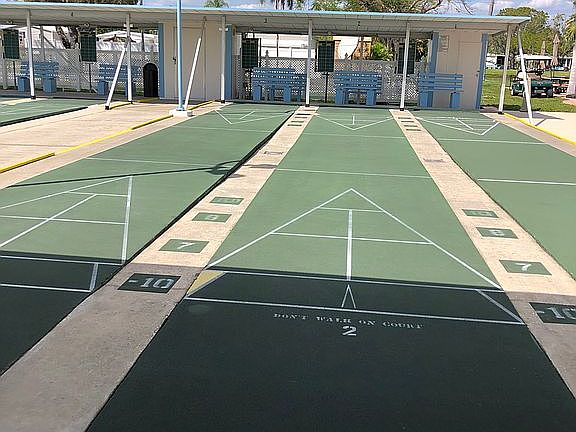 Community Shuffleboard Court