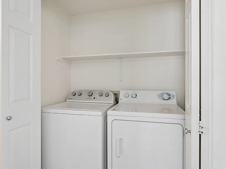 Washer and Dryer in hall gives convenience