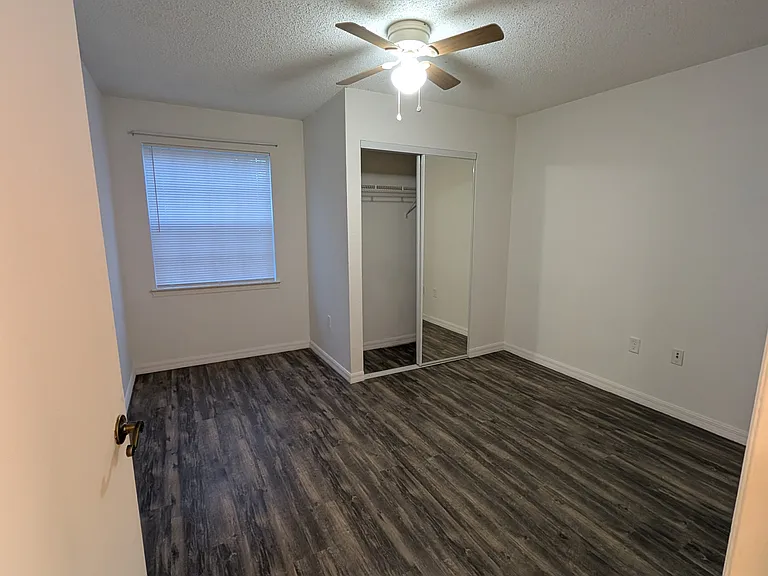 Bedroom #3, mirrors are sliding closet doors
