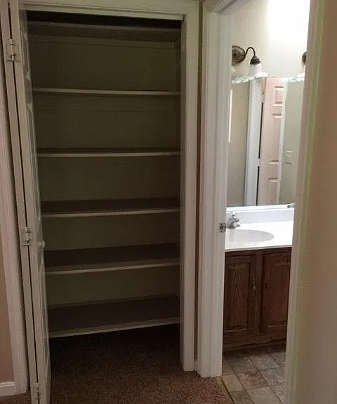 UP Linen Closet open