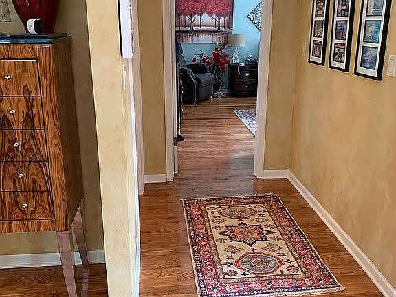 Hallway to guest bath 