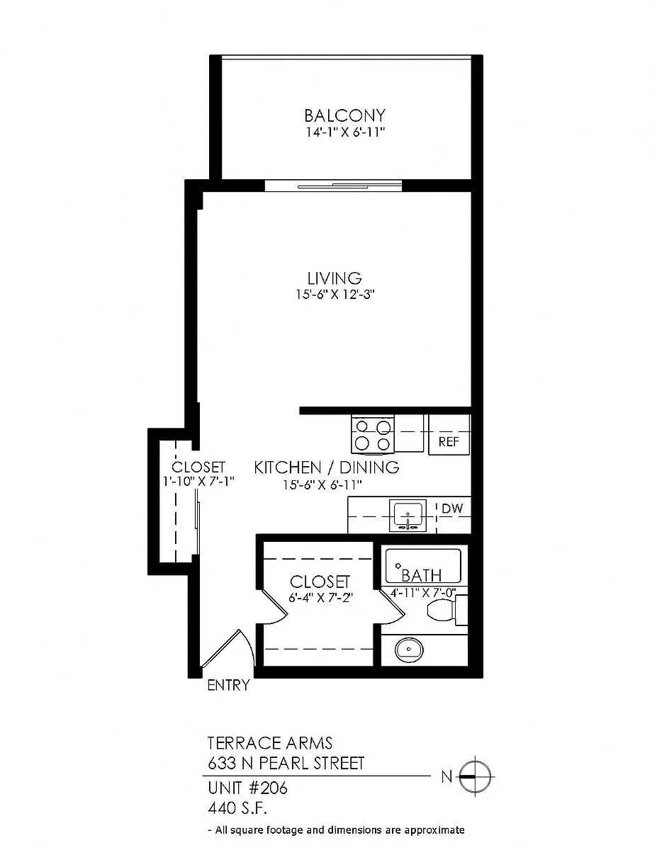 Floor plan Studio