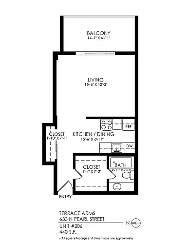 Floor plan Studio