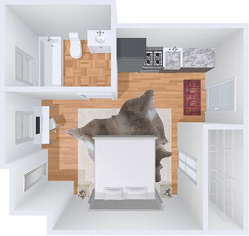 Floor plan studio 18