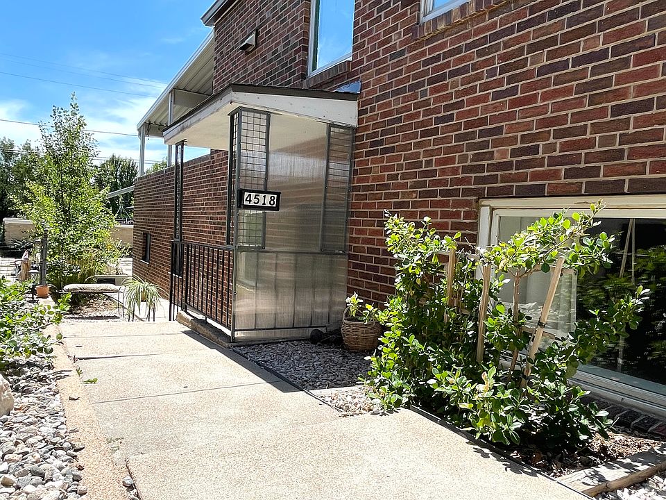 Side entrance looking south towards driveway.