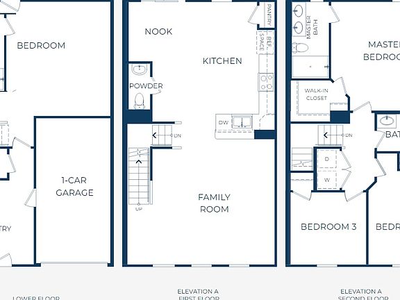 Two Master Suites, 4 Bedrooms and 3 Full Bath and One-half bath