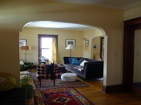 Foyer into the large living room
