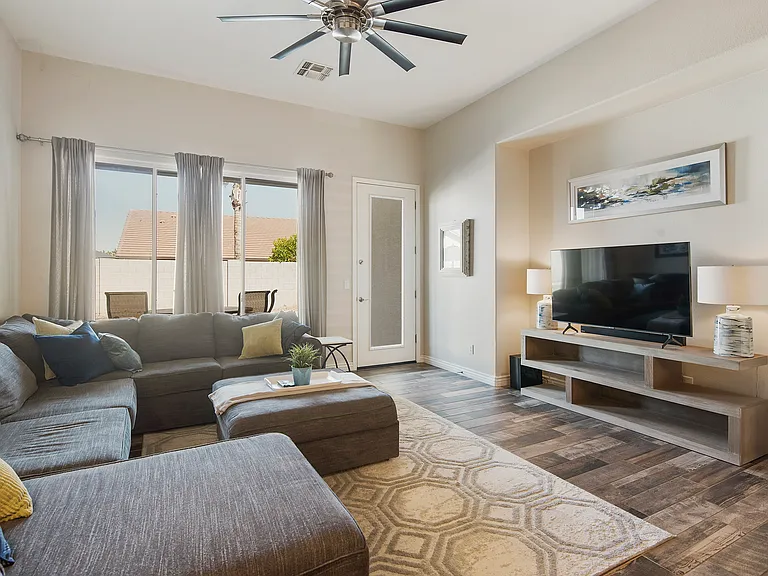Family room with smart TV