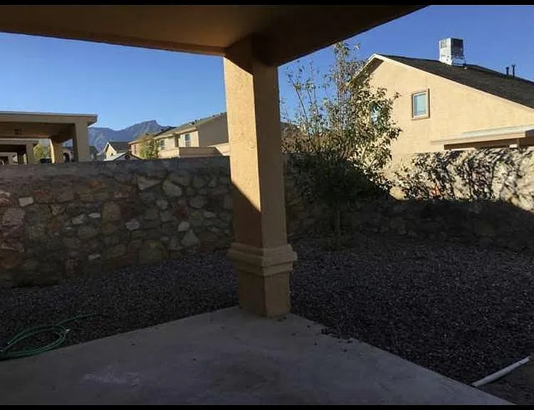 Back yard.