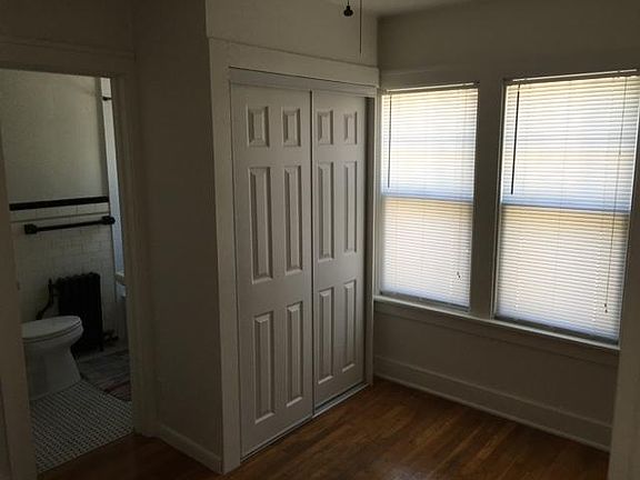Bedroom with view to bathroom