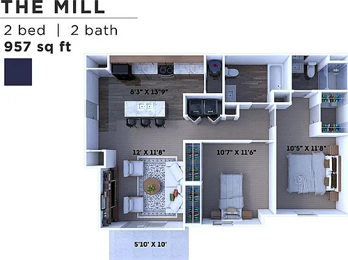 Floor plan The Mill