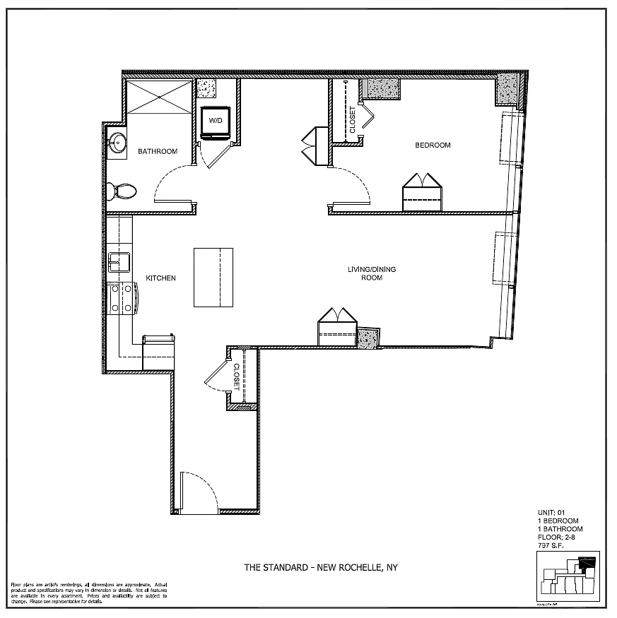 Floor plan THE MONROE UNIT