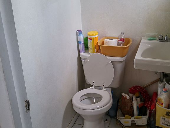 main level, half bath