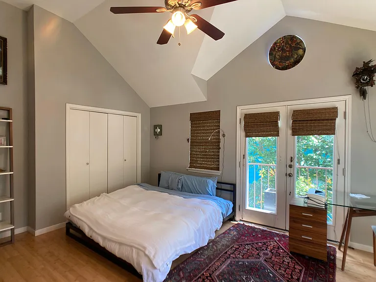 bedroom with desk