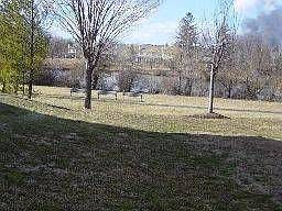 Overlloking green acres and pond