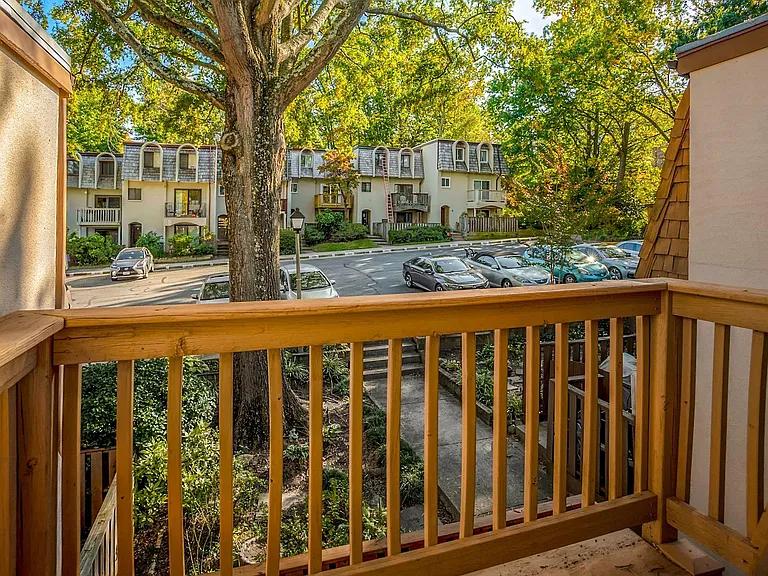 patio off the second bedroom overlooking the road