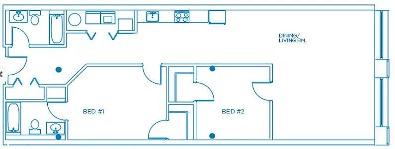 Floor plan Two-bedroom apartment
