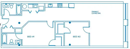 Floor plan Two-bedroom apartment