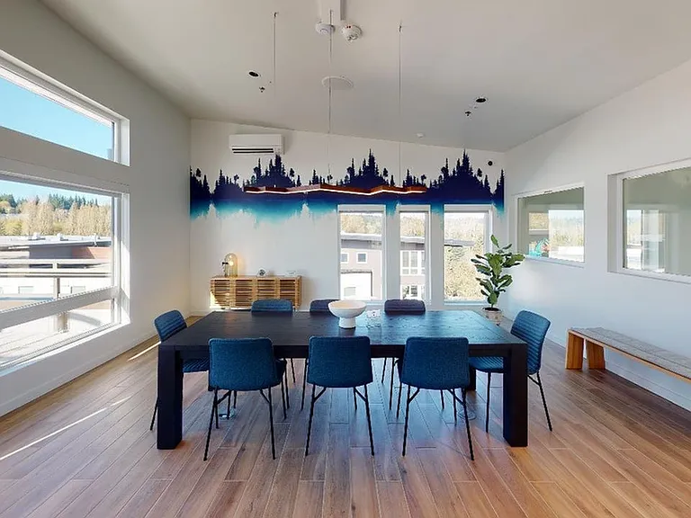 Work from home in the conference room