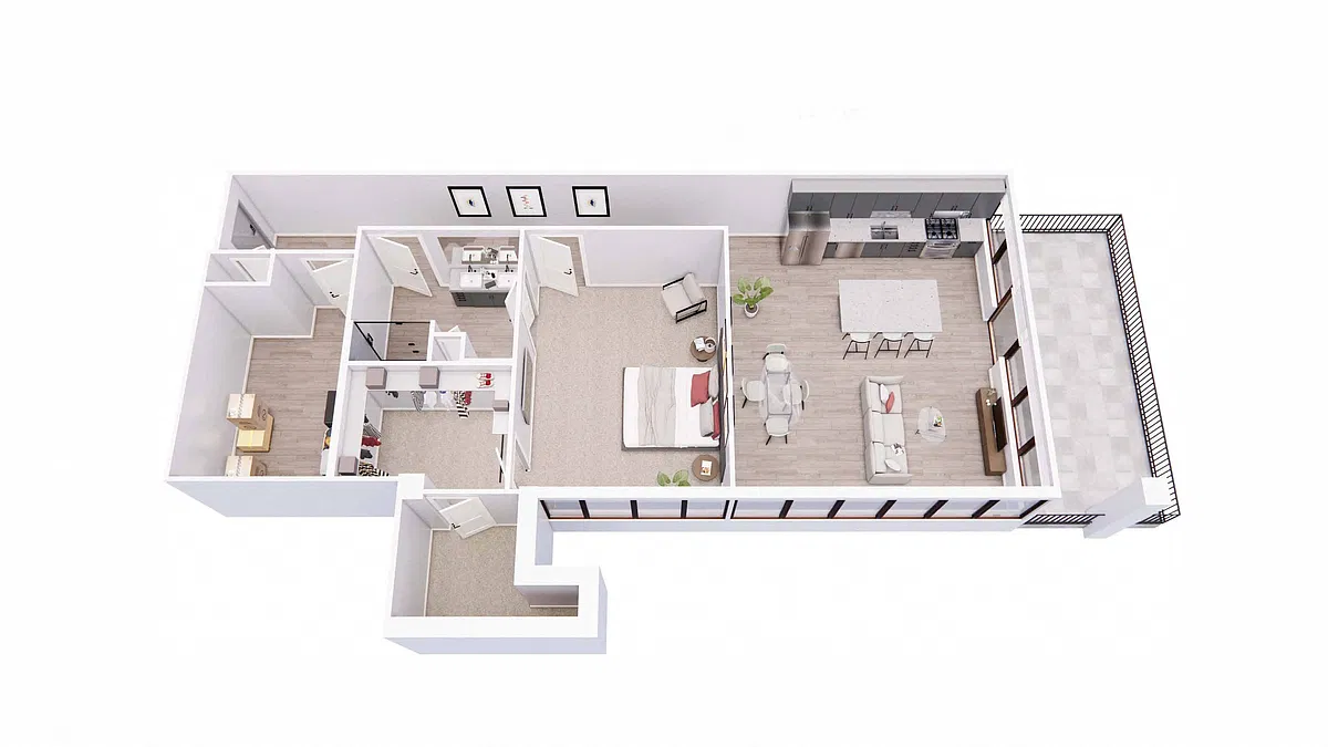 Floor plan 1B3