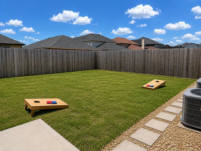 Back yard to the right