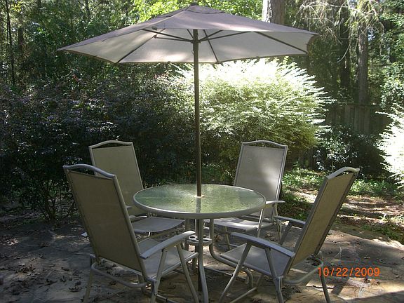 Beautiful calm backyard