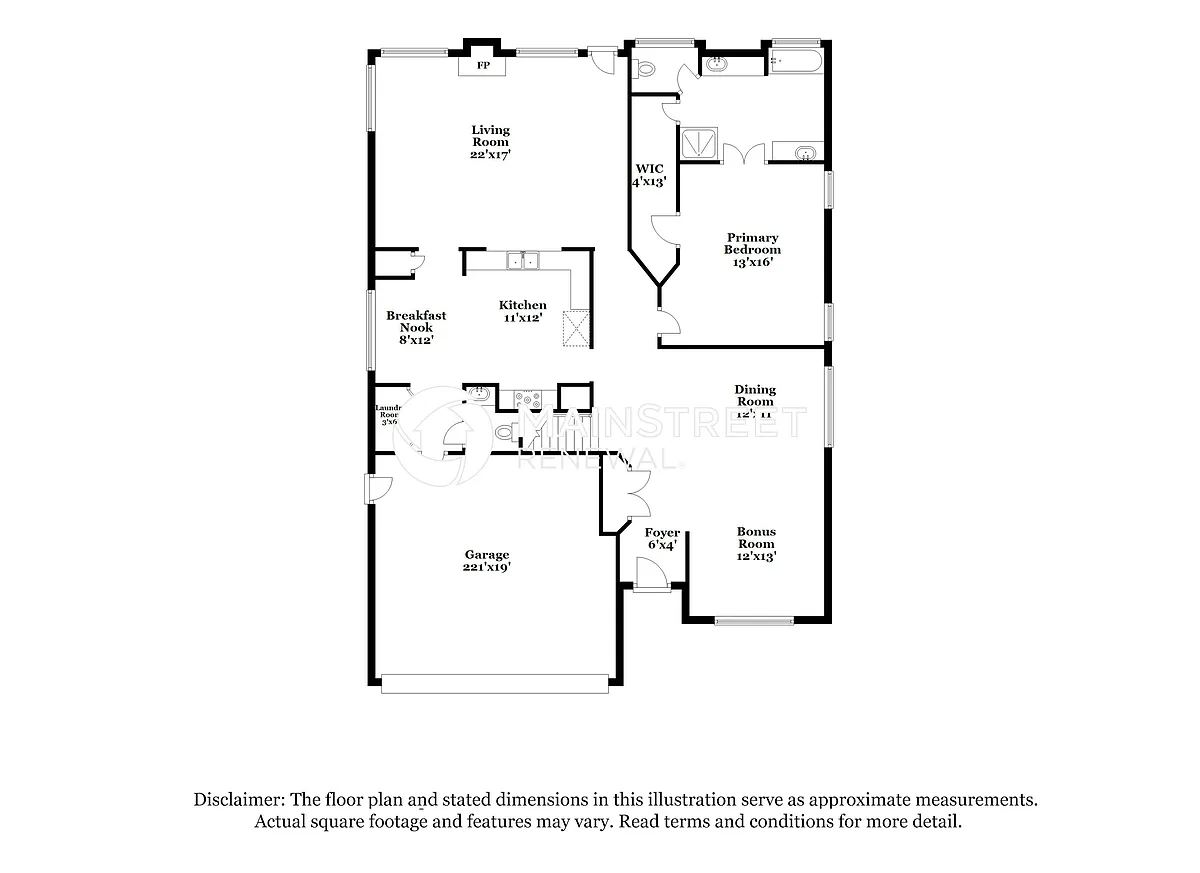 Floor Plan - 3732 Hull St
