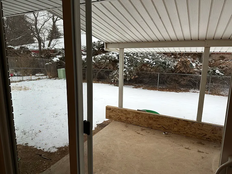 Back yard and patio