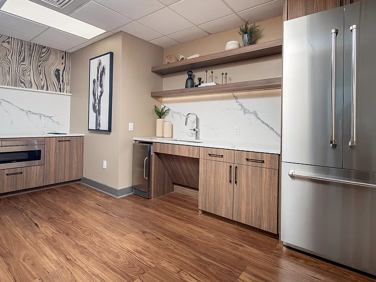 The entertainment kitchen is perfect for hosting friends and family