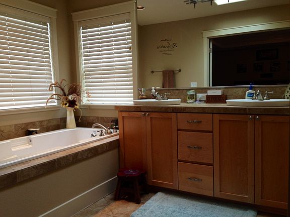 Half of master bath