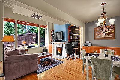 wall of windows brings the outdoors in
