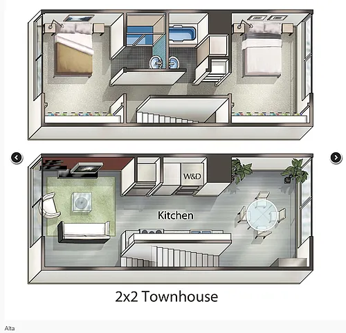Floor plan Alta- Townhome