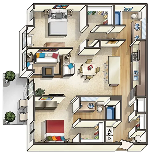 Floor plan 2X2