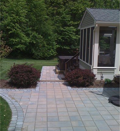 Patio and walkway