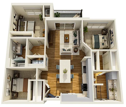 Floor plan Unit Type E1
