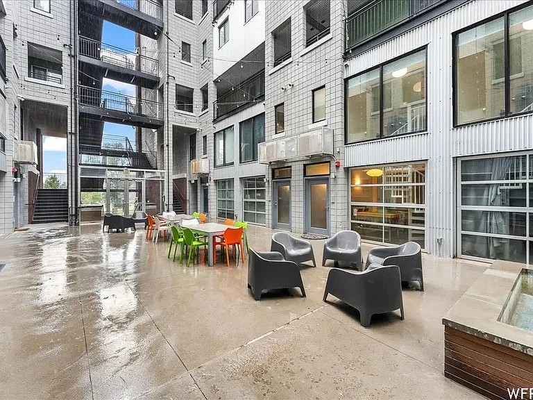 Front entry and courtyard with Smart Wall panel and easy access to elevator, front gate entrance