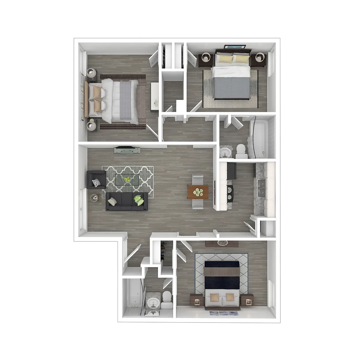 Floor plan C1 Partially Upgraded