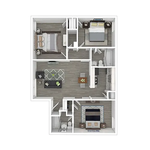 Floor plan C1 Partially Upgraded
